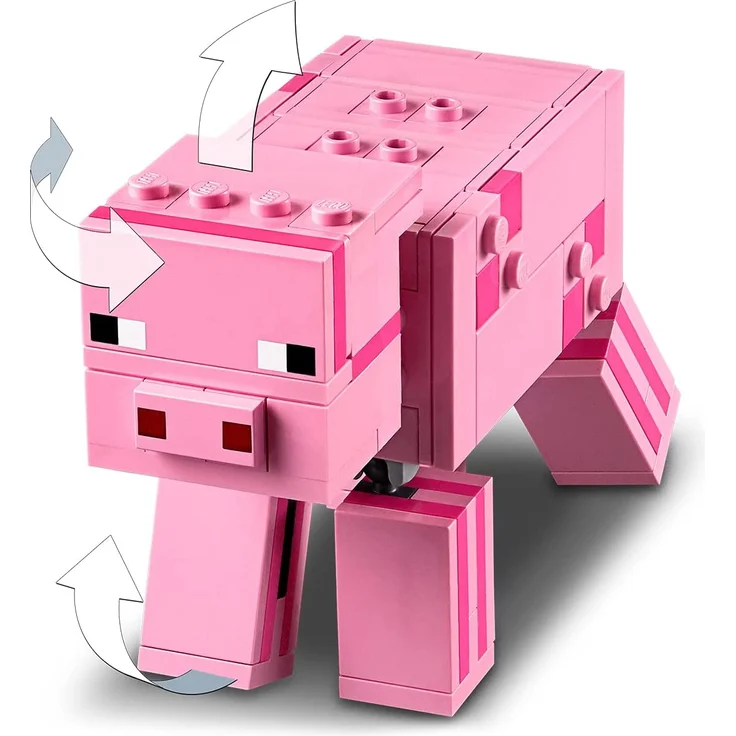 LEGO Minecraft - BigFig Schwein mit Zombiebaby 21157 – Bild 4