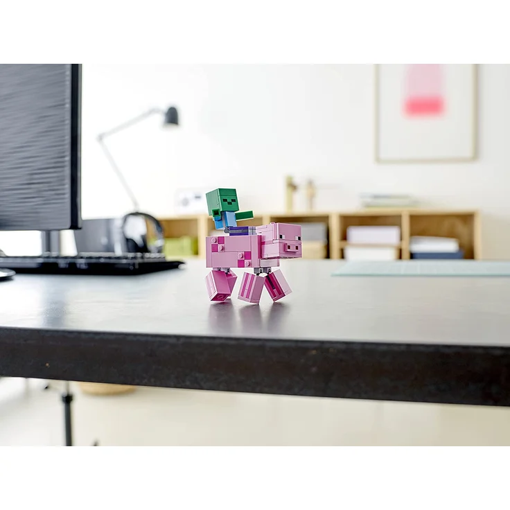 LEGO Minecraft - BigFig Schwein mit Zombiebaby 21157 – Bild 9