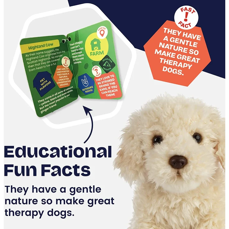 Living Nature Soft Toy - Stofftier Labradoodle (20cm) – Bild 5