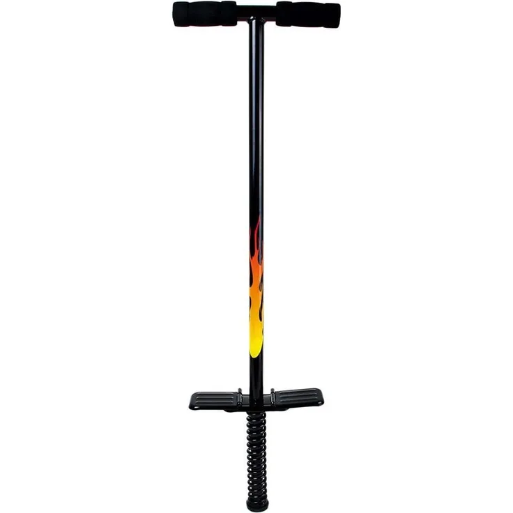 small foot 9503 Pogo Stick, Hüpfstange für Kinder ab 5 Jahren, im coolen Design gestaltet, belastbar bis 50 kg, Schwarz