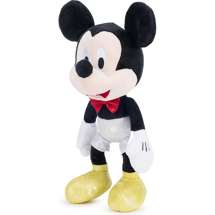 Simba Disney D100 Sparkly Mickey Mouse 25cm - Kuscheltier Plüschfigur - Jubiläumsedition – Bild 3