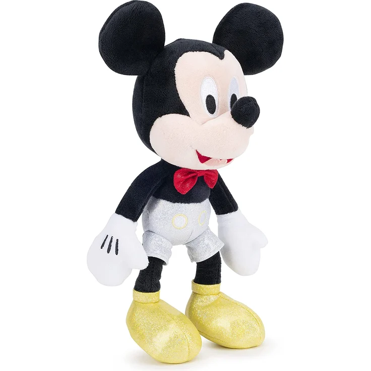 Simba Disney D100 Sparkly Mickey Mouse 25cm - Kuscheltier Plüschfigur - Jubiläumsedition – Bild 2