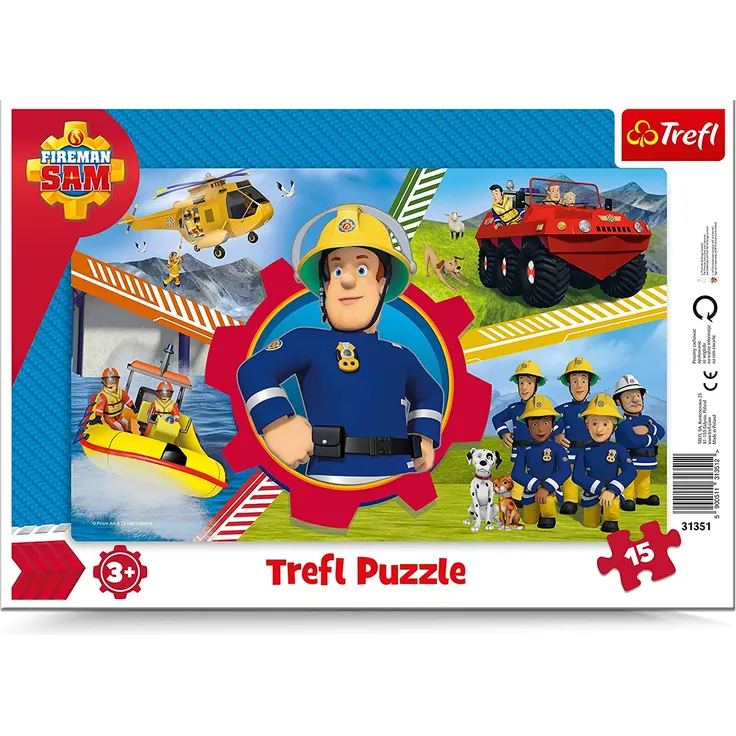 Trefl 31351 Feuerwehrmann Sam 15 Teile Puzzle