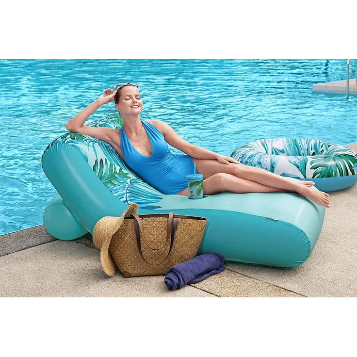 Lounge Luftmatratze DELUXE mit Stoffbezug – Bild 11