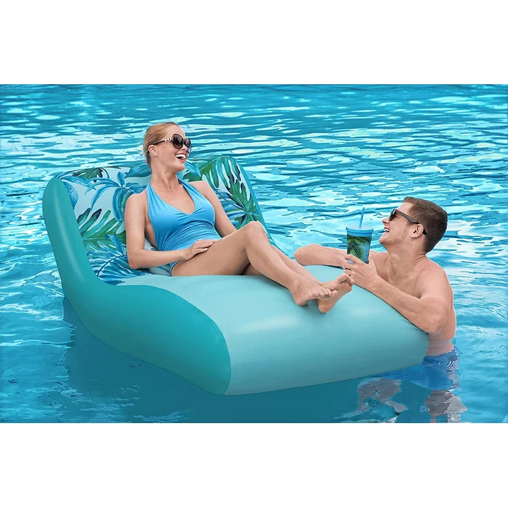 Lounge Luftmatratze DELUXE mit Stoffbezug – Bild 12