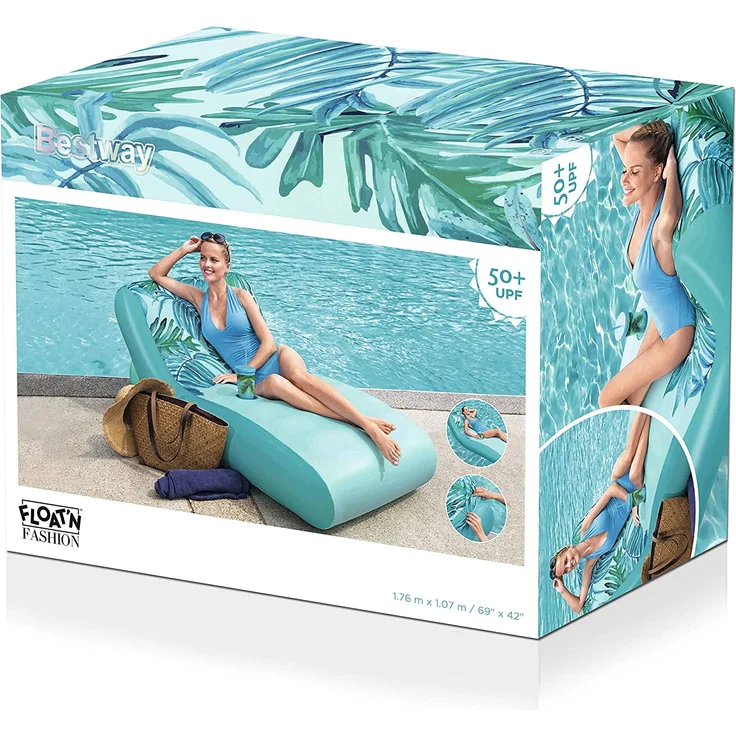 Lounge Luftmatratze DELUXE mit Stoffbezug – Bild 3