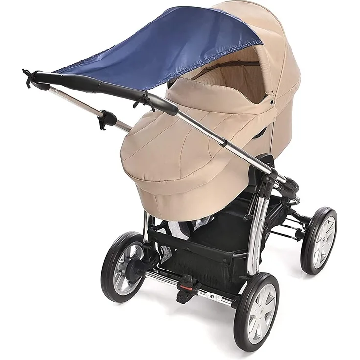 Reer 8411.1 Sonnensegel für Kinderwagen, marine