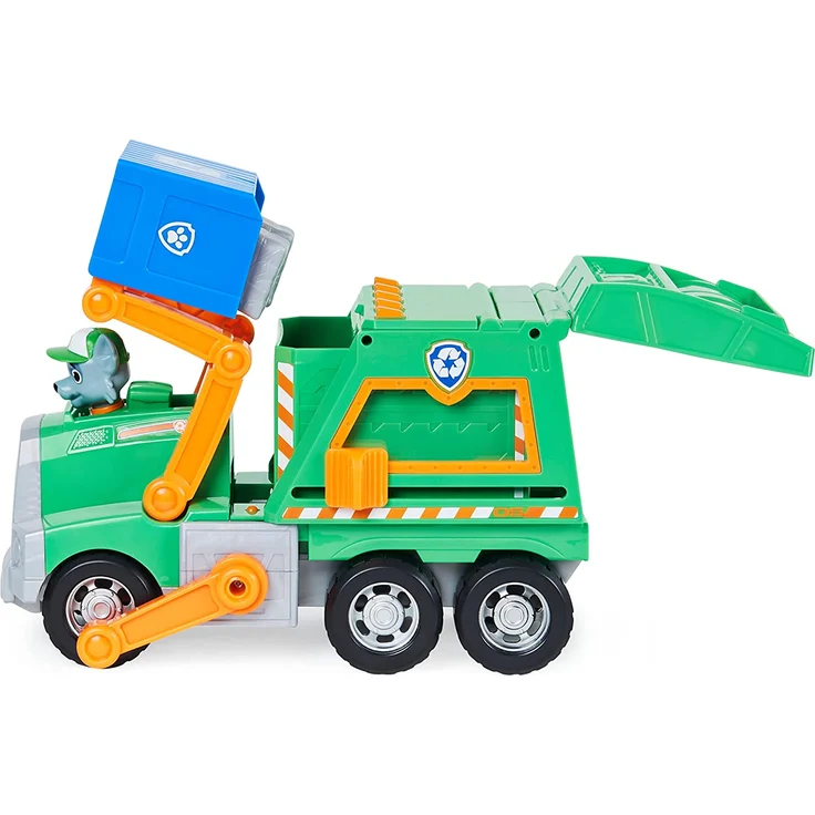 Spin Master Paw Patrol Rockys Deluxe-Recycling-Truck, Spielfahrzeug (mit Sammelfigur und 3 Werkzeugen) – Bild 6