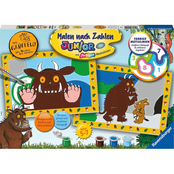Ravensburger Malen nach Zahlen 20054 - Der Grüffelo - Kinder 5-7 Jahren
