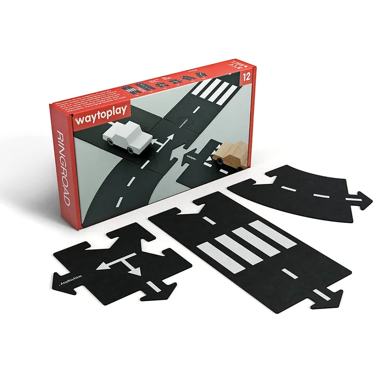Ringroad | 12-teiliges Strassenset von Waytoplay Toys