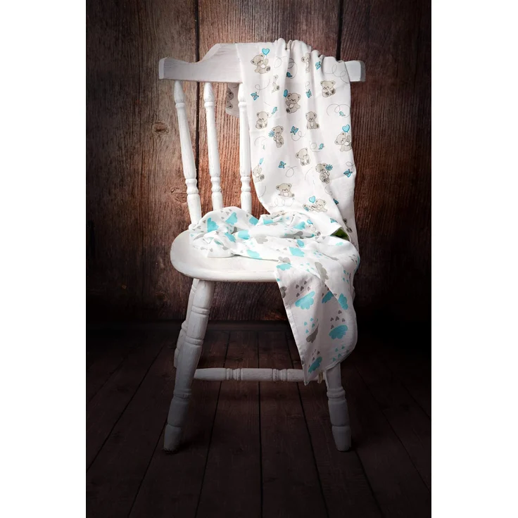 Tabalino Kuschelweiche Bambus Mullwindeln Spucktücher | 80x80cm | 4er-Pack + gratis Schmusetuch |doppelt dicht gewebt| Stoffwindeln Baby Junge & Mädchen Mulltücher Moltontuch 30% Baumwolle – Bild 9