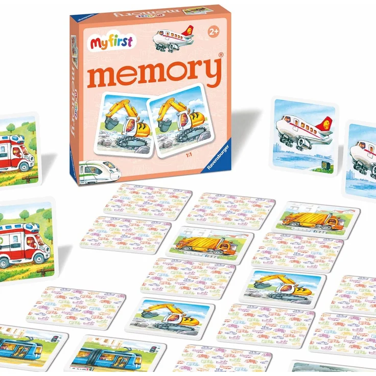Ravensburger - 20877 - My first memory® Fahrzeuge, Merk- und Suchspiel mit extra großen Bildkarten für Kinder ab 2 Jahren - Preisvergleich – Bild 1
