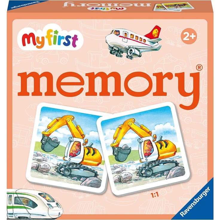 Ravensburger - 20877 - My first memory® Fahrzeuge, Merk- und Suchspiel mit extra großen Bildkarten für Kinder ab 2 Jahren - Preisvergleich – Bild 2