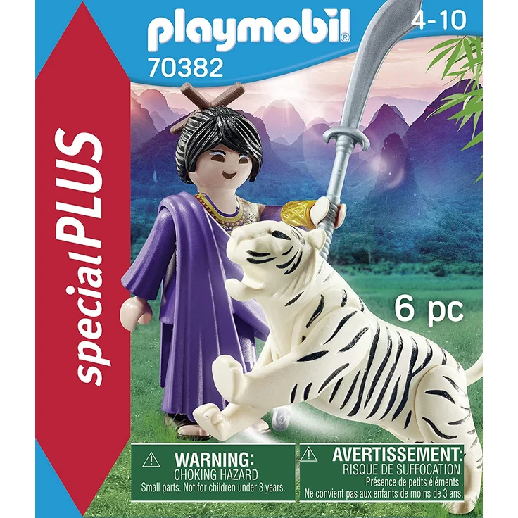 PLAYMOBIL® 70382 Special Plus Asiakämpferin mit Tiger – Bild 2