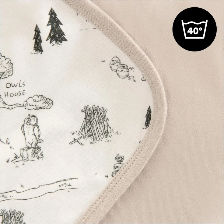 Hauck Baby Einschlagdecke Snuggle N Dream, Baumwolle, für Neugeborene Universal für Babyschale, Kindersitz, Reboarder, Kinderwagen, Buggy, Wippe mit 5 Punkt Gurt, 40 ° Waschbar, Winnie the Pooh Beige – Bild 7