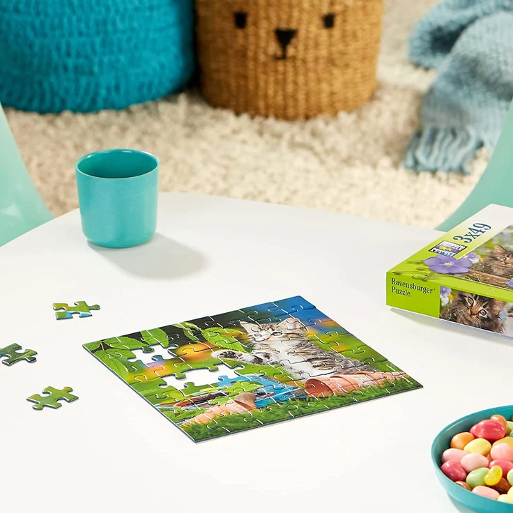 Ravensburger Puzzle 3x49 Teile Süße Samtpfötchen – Bild 11