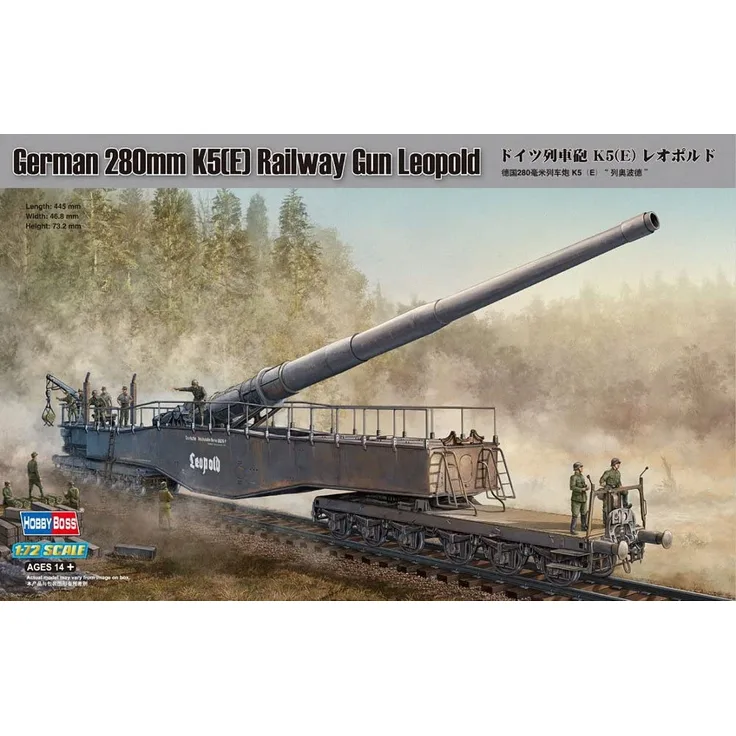 Hobby Boss 82903 German 280mm K5(E) Railway Gun Leopold