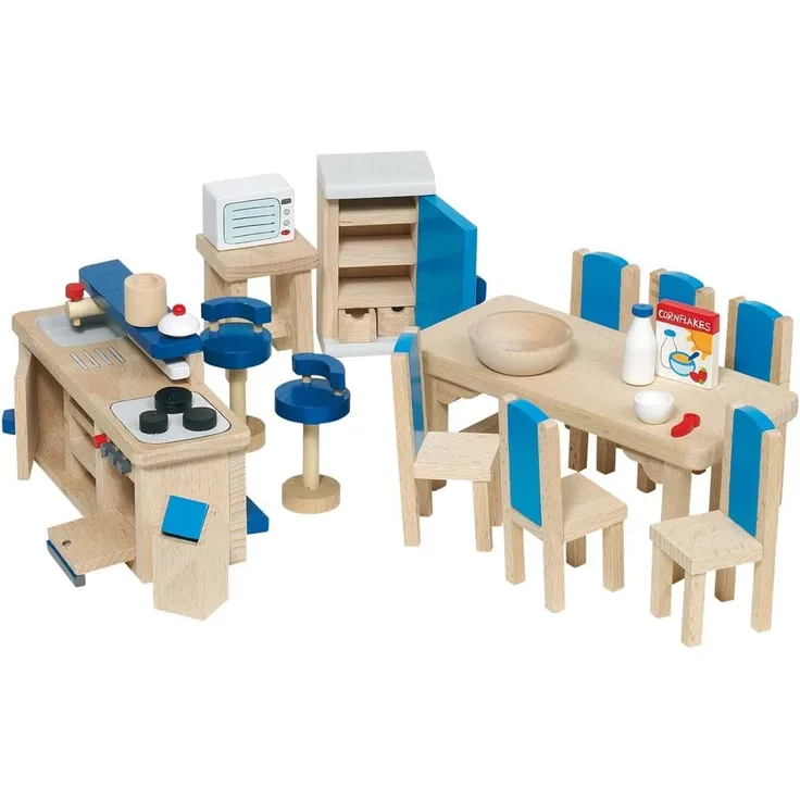 Goki 51907 - Küche, 30-teilig, Puppenhausmöbel