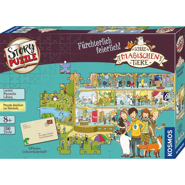 KOSMOS Story Puzzle- Die Schule der magischen Tiere Fürchterlich feierlich! – Bild 1