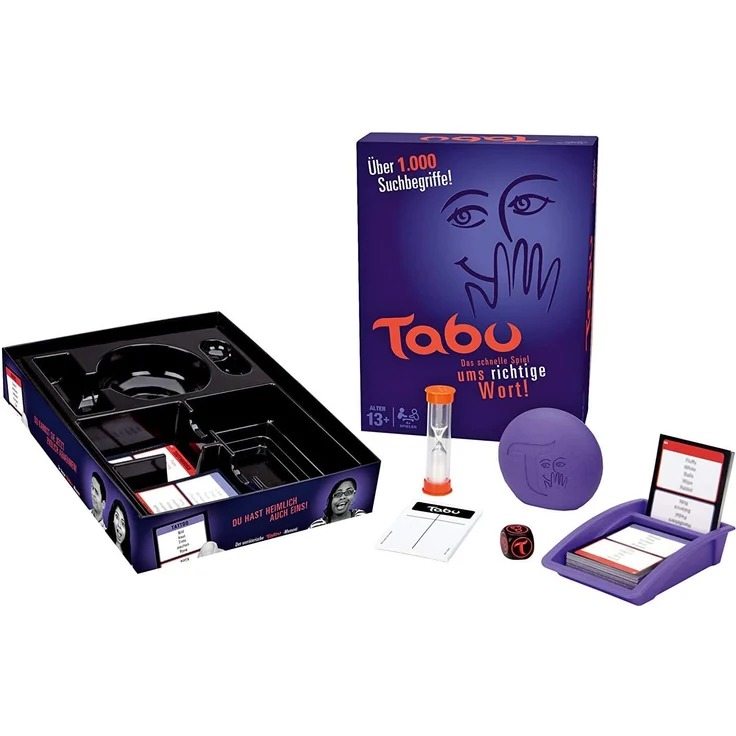 Hasbro 'Tabu' Kartenspiel, ab 13 Jahren, 4+ Spieler, beliebige Spielzeit – Bild 1