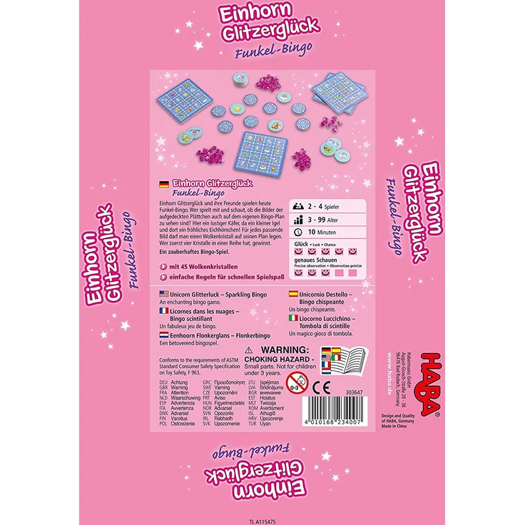HABA® - Einhorn Glitzerglück - Funkel Bingo – Bild 3