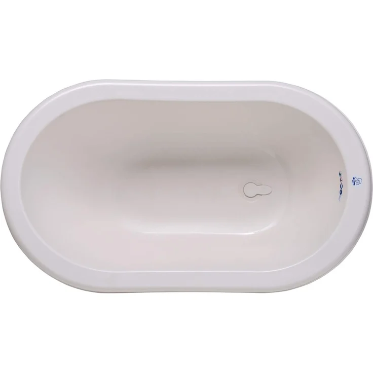 Rotho Babydesign Bio-Badewanne Panda, 100% Biologisch Abbaubar, 80 x 47 x 25 cm, Organic white – Bild 2