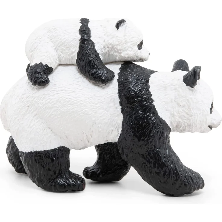 Papo 50071 Panda mit Jungtier WILDTIERE DER Welt Figur, Mehrfarben – Bild 2