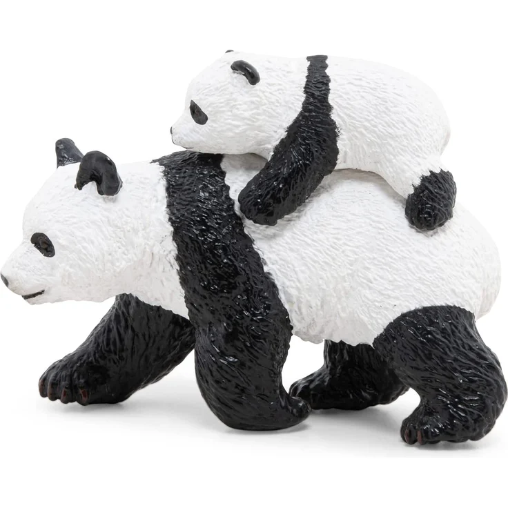 Papo 50071 Panda mit Jungtier WILDTIERE DER Welt Figur, Mehrfarben – Bild 3