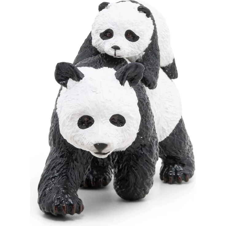 Papo 50071 Panda mit Jungtier WILDTIERE DER Welt Figur, Mehrfarben – Bild 4