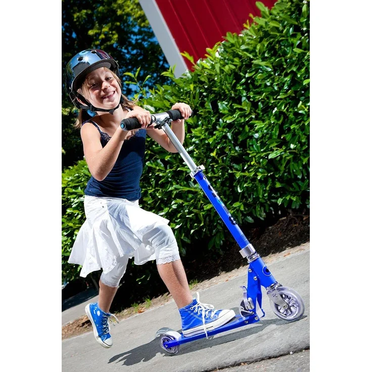 Micro Kinderscooter Sprite klappbarer Roller in Saphirblau – Bild 6