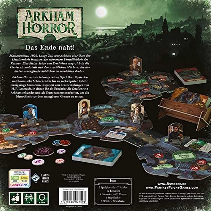 Arkham Horror 3. Ed. - Grundspiel (deutsch) – Bild 3