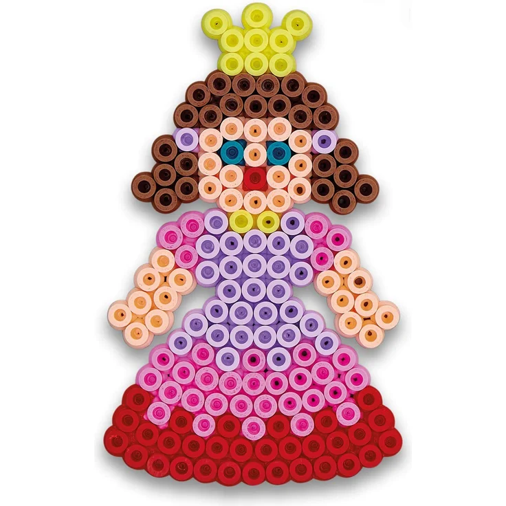 Hama Perlen 4415 Set für Spielgruppen mit ca. 3. 000 bunten Midi Bügelperlen mit Durchmesser 5 mm, Motivvorlagen und 4 Stiftplatten, inkl. Bügelpapier, kreativer Bastelspaß für Groß und Klein - Preisvergleich – Bild 3
