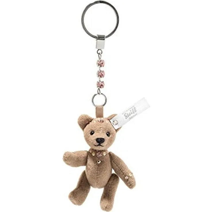 Steiff 034381 Anhänger Teddybär, Trevirasamt, 8 cm, braun