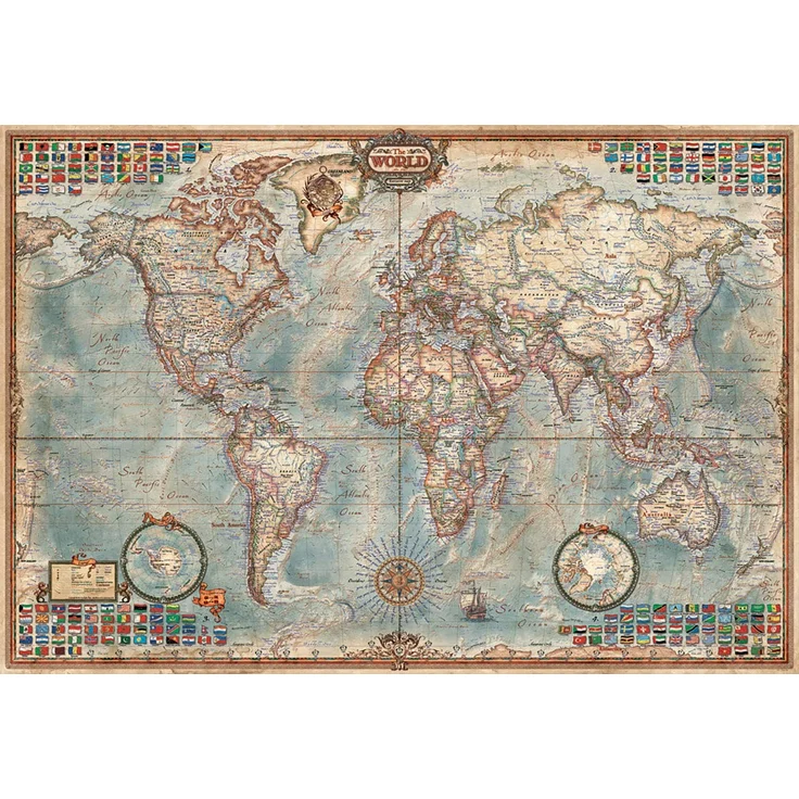 Größe des zusammengesetzten Puzzle: 46 x 30 cm – Bild 2