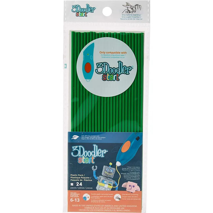 3 Doodler 62119 - Start Plastic Packs, grün