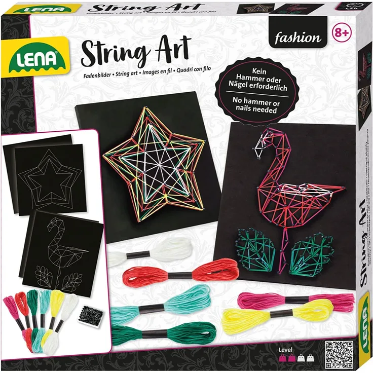 Simm Lena String Art Flamingo & Stern, bunt