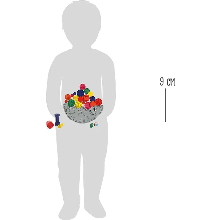 small foot 7783 Balancierkatze aus Holz, schult die Konzentration, Geschicklichkeit und Feinmotorik, ab 3 Jahren – Bild 5