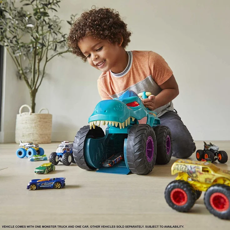 Hot Wheels Monster Trucks GYL13 Fahrzeug-Set 4 Jahr(e) AA Kunststoff Mehrfarbig – Bild 2