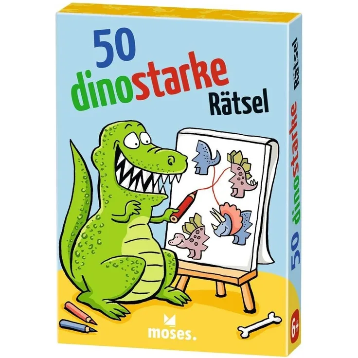 moses. 50 dinostarke Rätsel l Karten-Rätsel mit spannenden Informationen I Für kleine Dino-Fans ab 6 Jahren