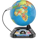 VTech Interaktiver Videoglobus – Weltkugel mit Bildschirm, akustischen und visuellen Lerninhalten (deutsche Version) – Ideal für die Einschulung – Für Kinder ab 7 Jahren
