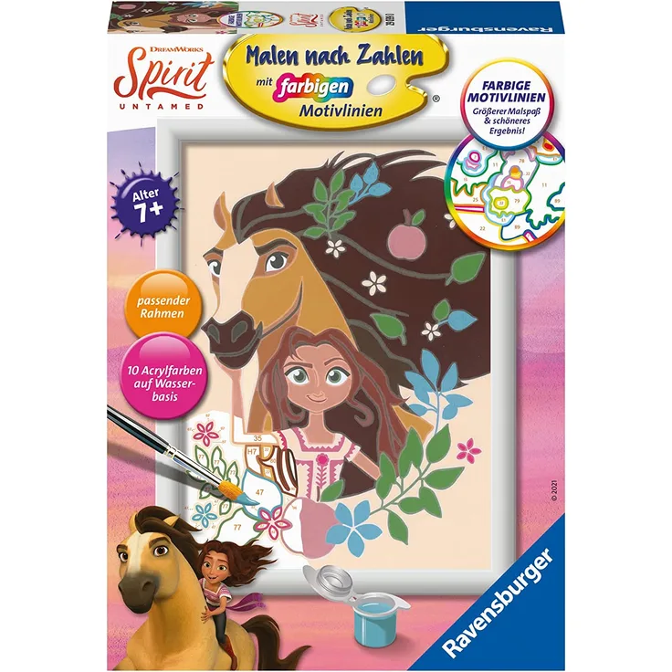 Ravensburger 29039 Malen nach Zahlen Spirit & Lucky