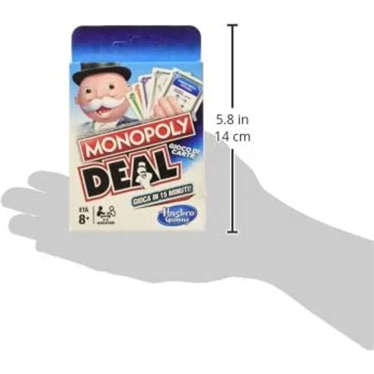 Hasbro Monopoly Deal E3113 Kartenspiel, italienische Version – Bild 8