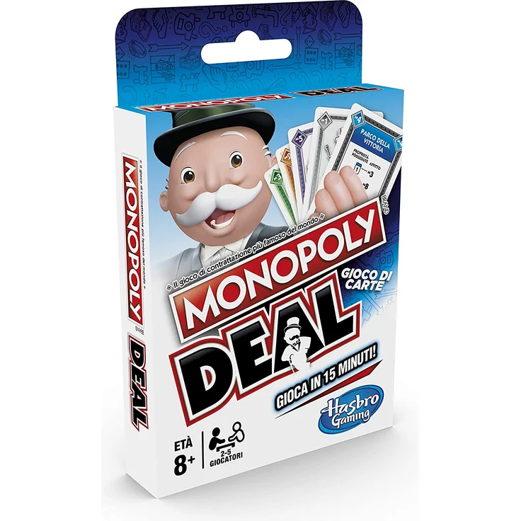 Hasbro Monopoly Deal E3113 Kartenspiel, italienische Version – Bild 3