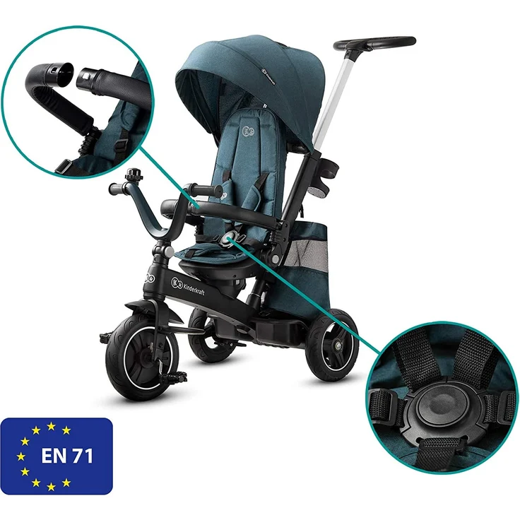Kinderkraft Dreirad Easytwist - Midnight Green – Bild 10