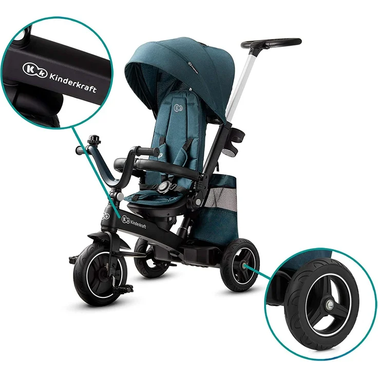 Kinderkraft Dreirad Easytwist - Midnight Green – Bild 12