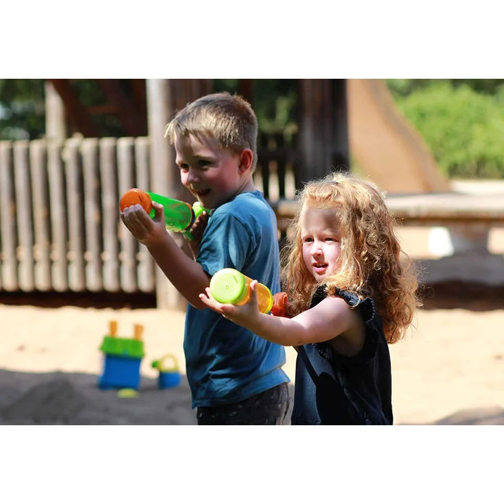 alldoro 60111 Water Shooter, Wasserspritze ca. 45 cm lang, schießt bis zu 12 m weit, Orange – Bild 6