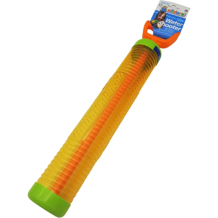 alldoro 60111 Water Shooter, Wasserspritze ca. 45 cm lang, schießt bis zu 12 m weit, Orange – Bild 2