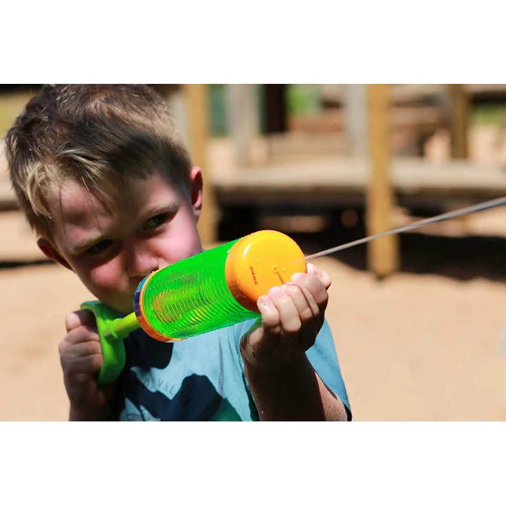 alldoro 60111 Water Shooter, Wasserspritze ca. 45 cm lang, schießt bis zu 12 m weit, Orange – Bild 9