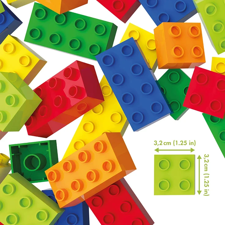Hubelino 400390 bunte Bausteine Box (120-teilig) – Bild 4