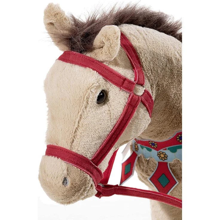 Karussellpferd beige mit Sound - Standpferd – Bild 2